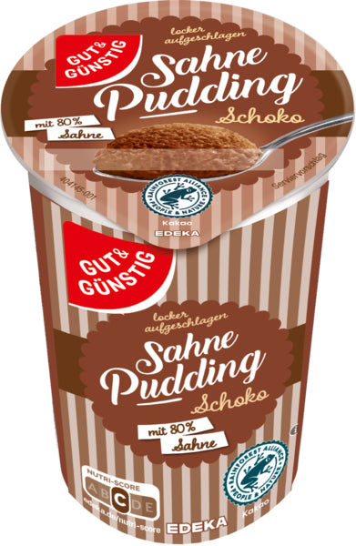 GUT&GÜNSTIG Sahnepudding Schoko 200g foodpipe [Lebensmittel-Lieferservice Rostock]