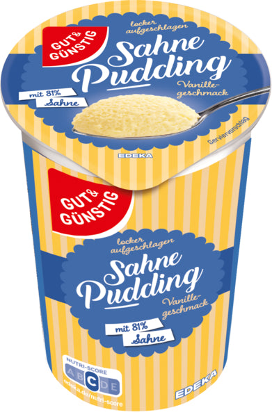 GUT&GÜNSTIG Sahnepudding Vanille 200g foodpipe [Lebensmittel-Lieferservice Rostock]