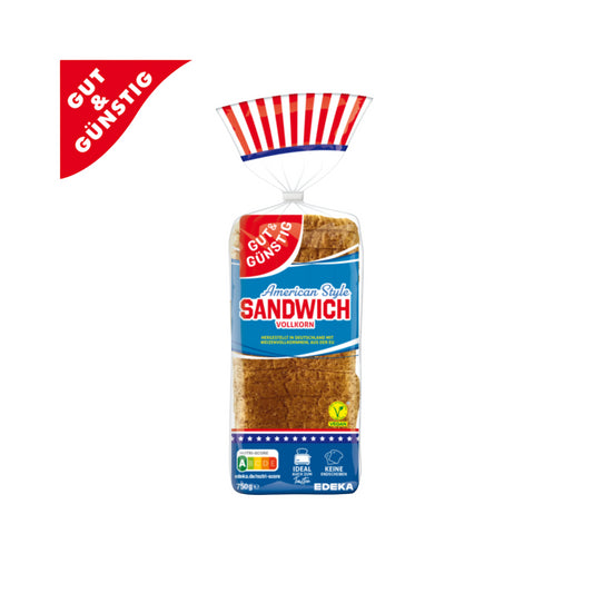 GUT&GÜNSTIG Sandwich Toast Vollkorn 750g foodpipe [Lebensmittel-Lieferservice Rostock]