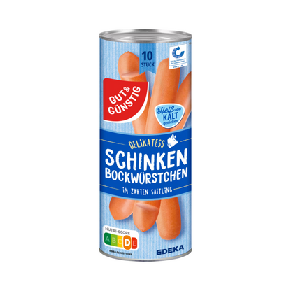 GUT&GÜNSTIG Schinkenbockwürstchen im zarten Saitling 1630g QS foodpipe [Lebensmittel-Lieferservice Rostock]