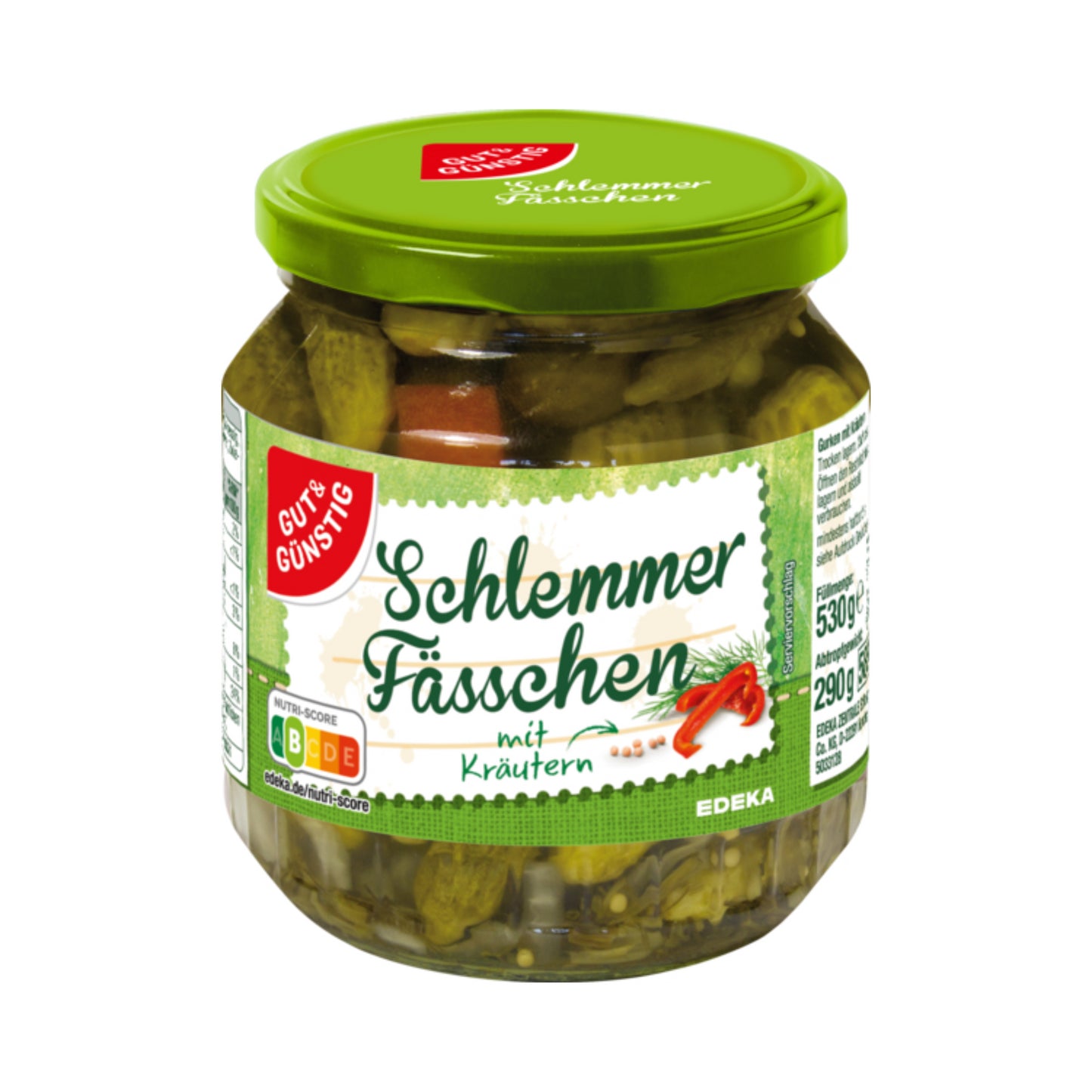GUT&GÜNSTIG Schlemmerfässchen mit Kräuter 530g foodpipe [Lebensmittel-Lieferservice Rostock]