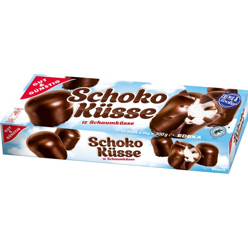 GUT&GÜNSTIG Schoko Küsse 300g foodpipe [Lebensmittel-Lieferservice Rostock]