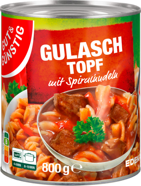 GUT&GÜNSTIG Schweinegulasch 800g foodpipe Rostock [Lebensmittel-Lieferservice Rostock]