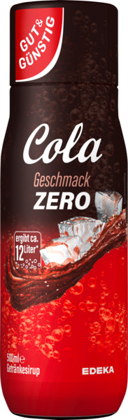 GUT&GÜNSTIG Sirup Cola Zero 0,5l PET foodpipe [Lebensmittel-Lieferservice Rostock]