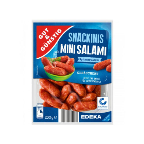 GUT&GÜNSTIG Snackinis Mini-Salami 250g QS foodpipe [Lebensmittel-Lieferservice Rostock]