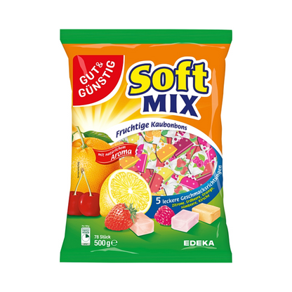 GUT&GÜNSTIG Soft Mix Kaubonbons 500g foodpipe [Lebensmittel-Lieferservice Rostock]