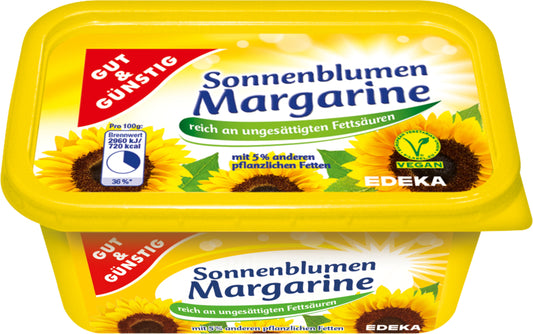 GUT&GÜNSTIG Sonnenblumenmargarine 500g foodpipe [Lebensmittel-Lieferservice Rostock]