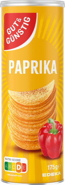 GUT&GÜNSTIG Stapelchips Paprika 175g foodpipe [Lebensmittel-Lieferservice Rostock]