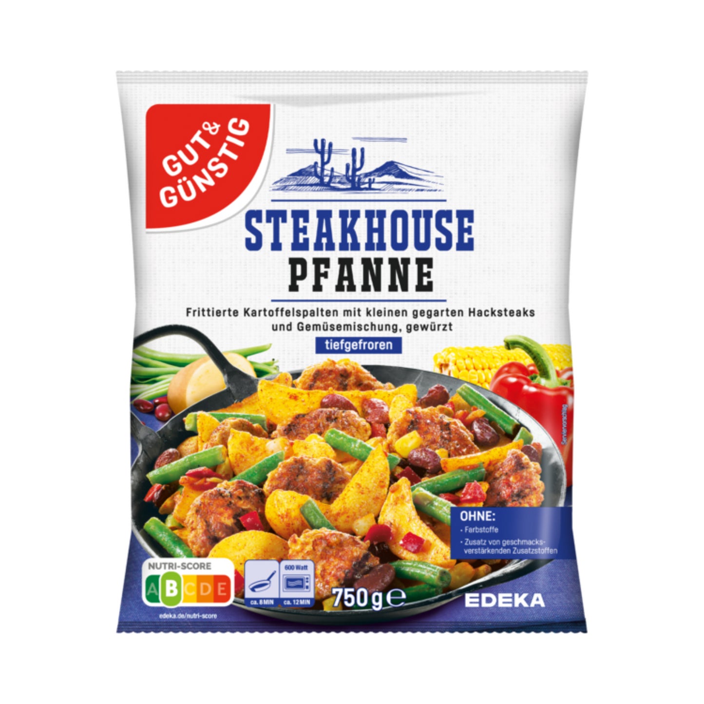 GUT&GÜNSTIG Steakhouse-Pfanne 750g foodpipe [Lebensmittel-Lieferservice Rostock]