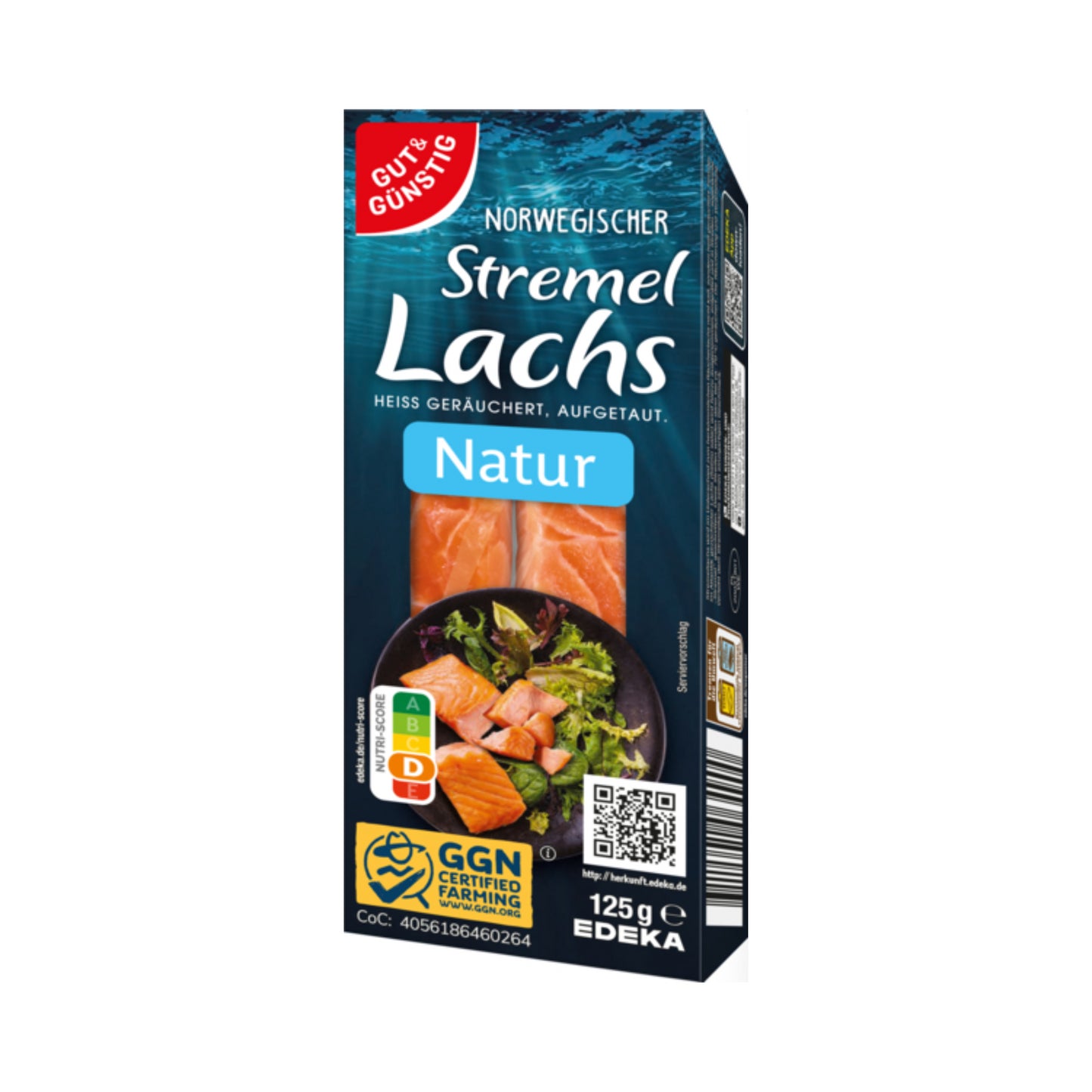 GUT&GÜNSTIG Stremellachs Natur 125g foodpipe Rostock [Lebensmittel-Lieferservice Rostock]