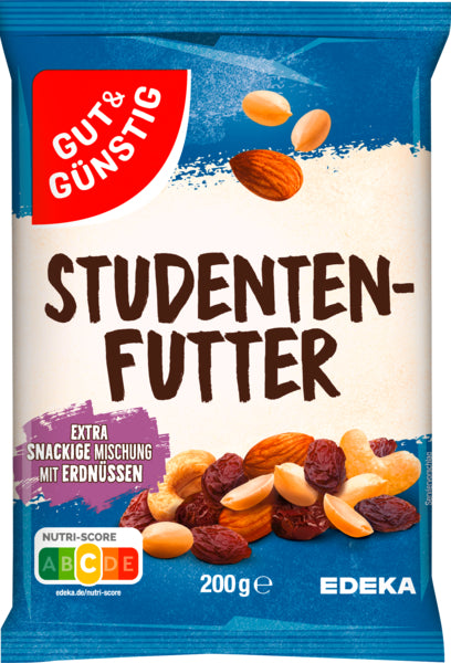 GUT&GÜNSTIG Studentenfutter 200g foodpipe [Lebensmittel-Lieferservice Rostock]