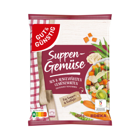 GUT&GÜNSTIG Suppengemüse 1000g foodpipe [Lebensmittel-Lieferservice Rostock]