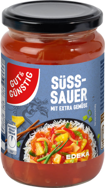 GUT&GÜNSTIG Süß-Sauer Sauce 350g foodpipe [Lebensmittel-Lieferservice Rostock]