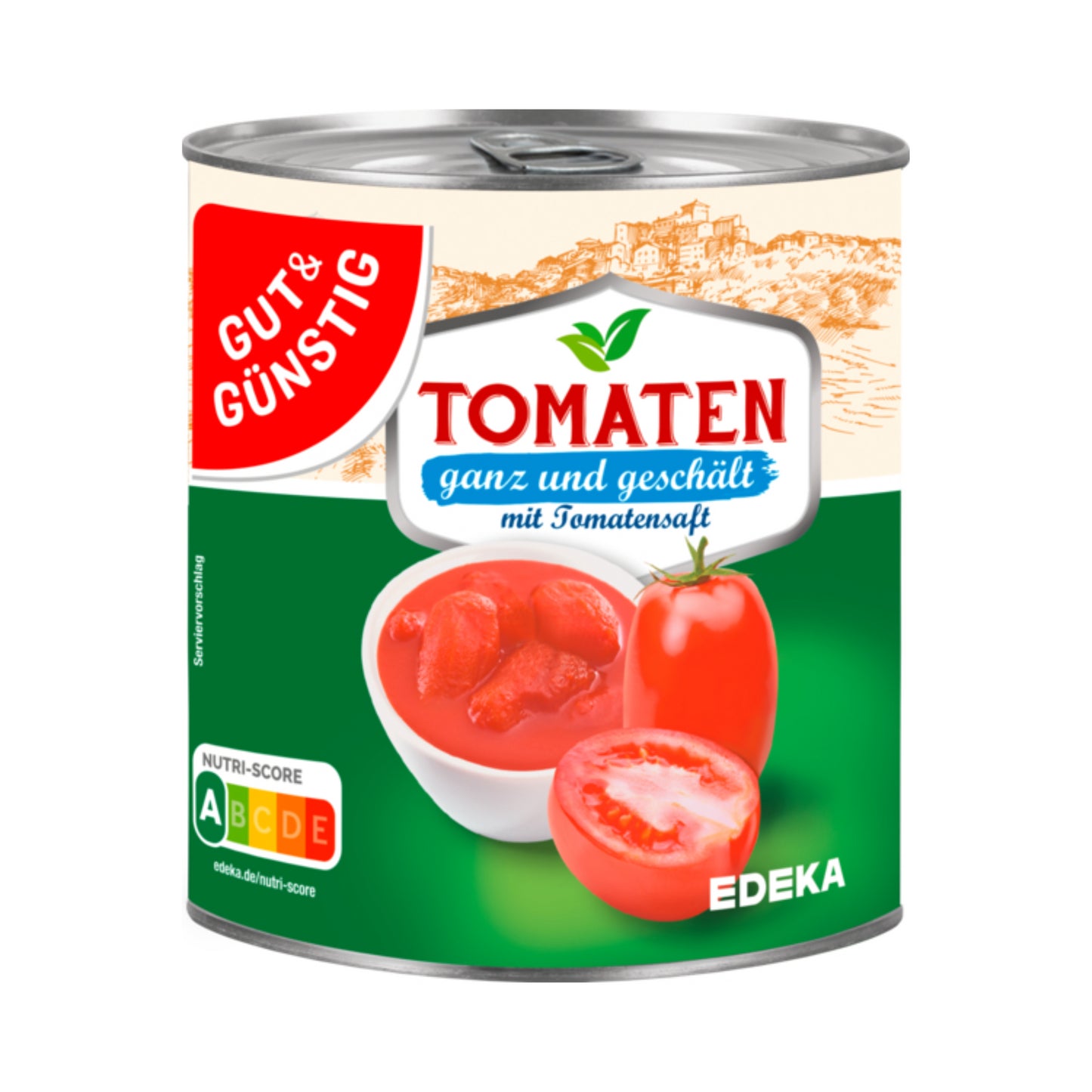 GUT&GÜNSTIG Tomaten ganz und geschält mit Tomatensaft 800g foodpipe Rostock [Lebensmittel-Lieferservice Rostock]