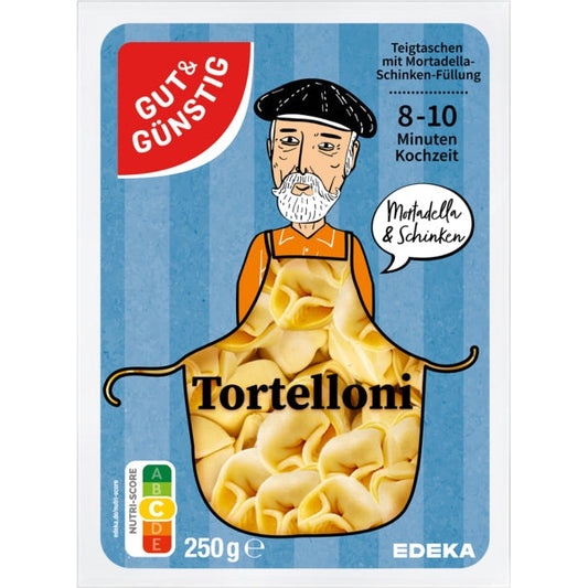 GUT&GÜNSTIG Tortelloni Mortadella & Schinken 250g foodpipe [Lebensmittel-Lieferservice Rostock]