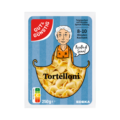 GUT&GÜNSTIG Tortelloni Ricotta & Spinat 250g foodpipe [Lebensmittel-Lieferservice Rostock]