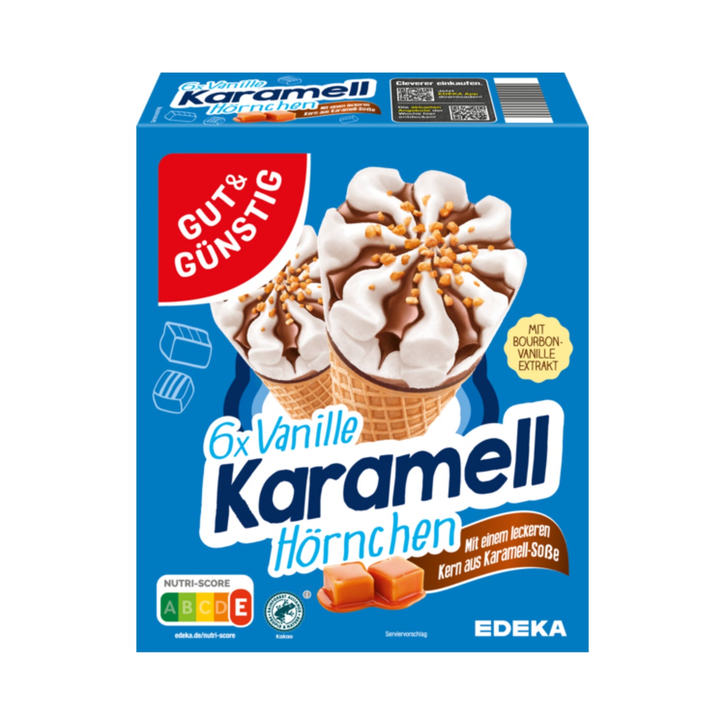 GUT&GÜNSTIG Vanille Karamell Hörnchen 6x120ml foodpipe Rostock [Lebensmittel-Lieferservice Rostock]