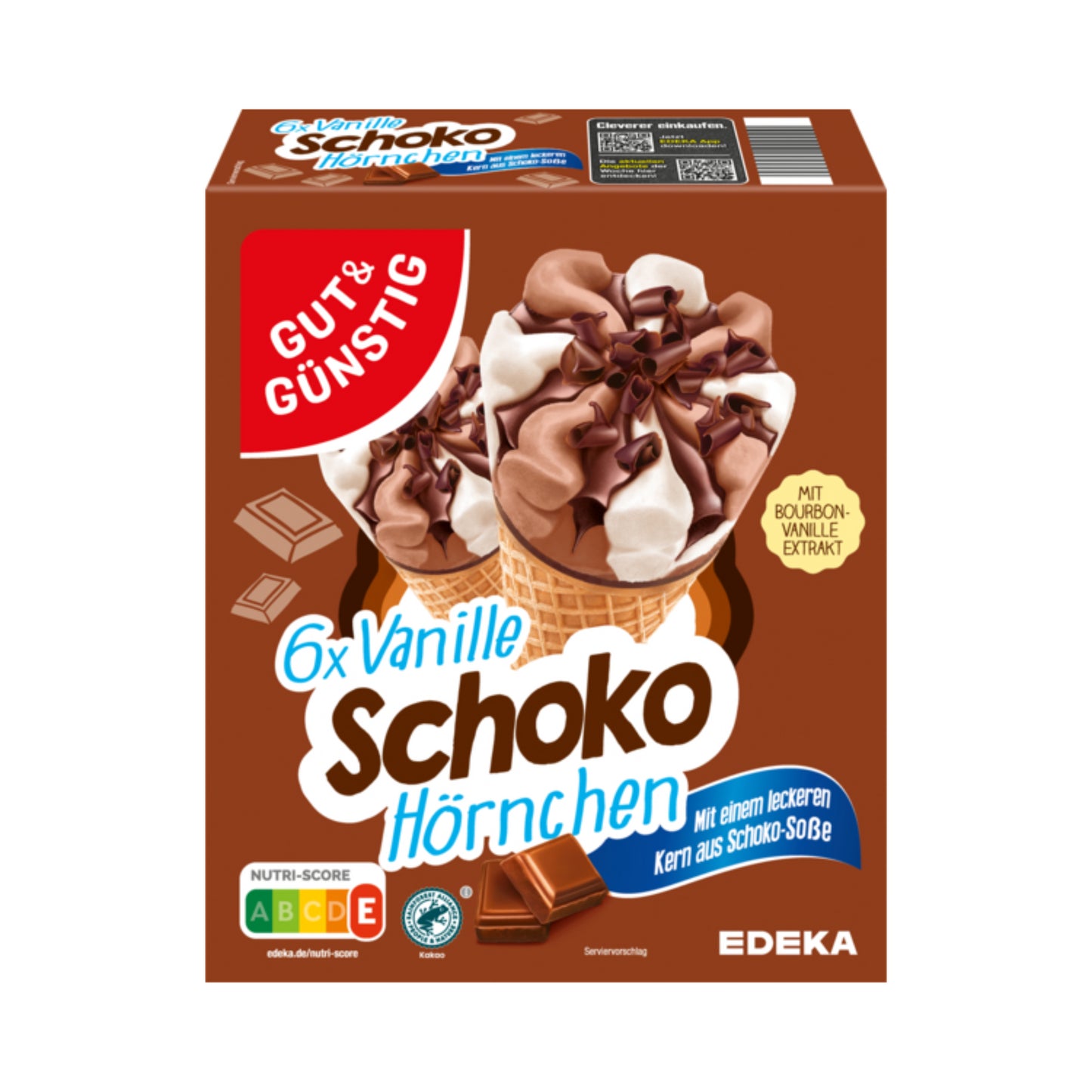 GUT&GÜNSTIG Vanille Schoko Hörnchen 6x120ml foodpipe [Lebensmittel-Lieferservice Rostock]