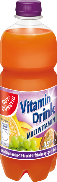 GUT&GÜNSTIG Vitamin-Drink Multivitamin 0,5l DPG foodpipe [Lebensmittel-Lieferservice Rostock]