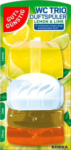 GUT&GÜNSTIG WC Duftspüler Lemon Mix 3x55ml foodpipe [Lebensmittel-Lieferservice Rostock]