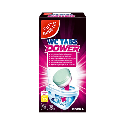 GUT&GÜNSTIG WC-Reiniger Tabs Lemon 16x25g foodpipe [Lebensmittel-Lieferservice Rostock]