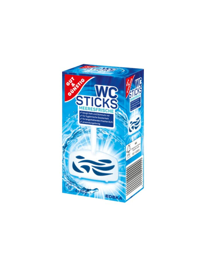 GUT&GÜNSTIG WC-Sticks Ocean 4x40g foodpipe [Lebensmittel-Lieferservice Rostock]