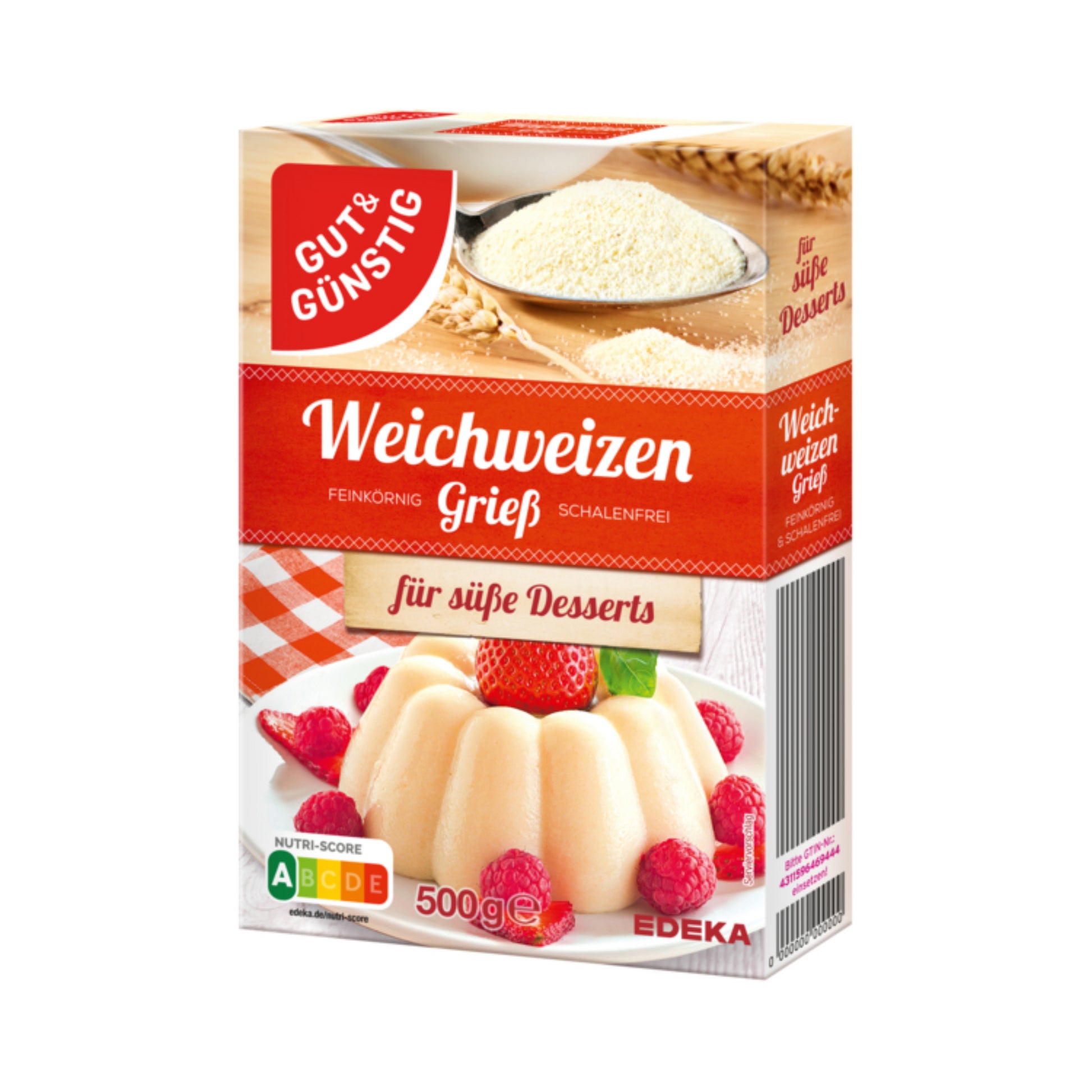 GUT&GÜNSTIG Weichweizengrieß 500g foodpipe [Lebensmittel-Lieferservice Rostock]