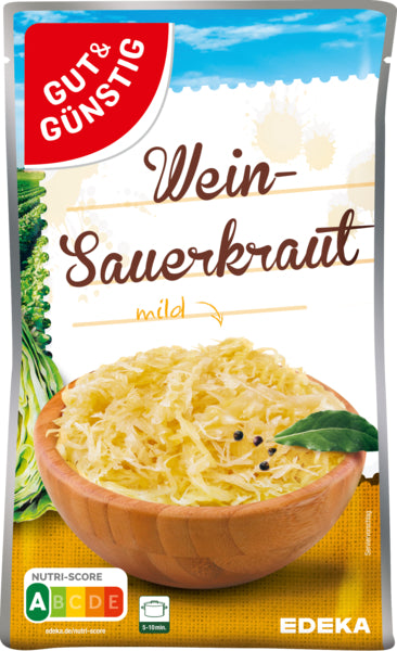 GUT&GÜNSTIG Weinsauerkraut 520g foodpipe [Lebensmittel-Lieferservice Rostock]