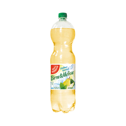 GUT&GÜNSTIG Wellnessgetränk Birne-Melisse 1,5l DPG foodpipe [Lebensmittel-Lieferservice Rostock]