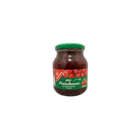 GUT&GÜNSTIG Wild-Preiselbeeren 400g foodpipe [Lebensmittel-Lieferservice Rostock]