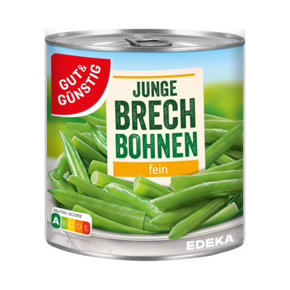 GUT&GÜNSTIG feine junge Brechbohnen 800g foodpipe [Lebensmittel-Lieferservice Rostock]