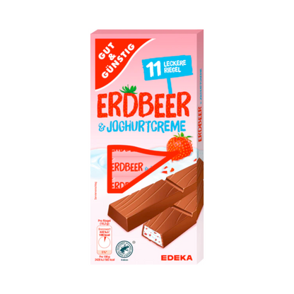 GUT&GÜNTIG Joghurt Erdbeer Riegel 200g foodpipe [Lebensmittel-Lieferservice Rostock]