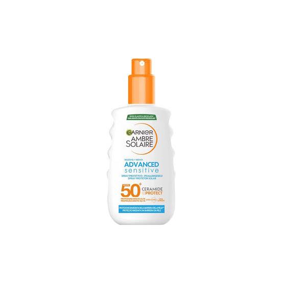 Garnier Ambre Solaire Sensitive Adult Sonnenspray LSF50+ 150ml foodpipe [Lebensmittel-Lieferservice Rostock]