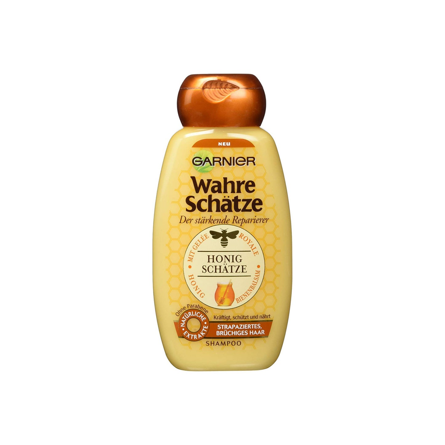 Garnier Wahre Schätze Shampoo Honig Schätze für strapaziertes und brüchiges Haar 250ml foodpipe [Lebensmittel-Lieferservice Rostock]