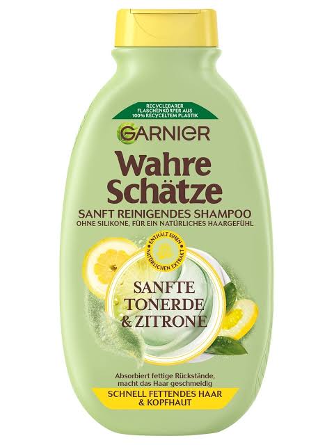 Garnier Wahre Schätze Shampoo Tonerde/Zitrone für normales bis schnell fettendes Haar 250ml foodpipe [Lebensmittel-Lieferservice Rostock]