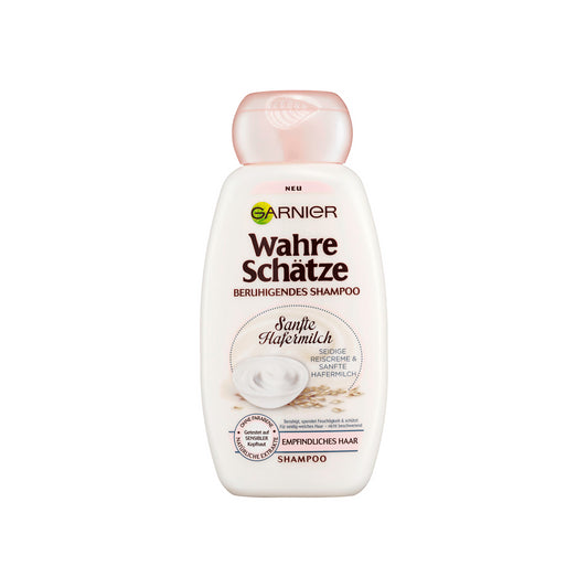 Garnier Wahre Schätze Shampoo seidige Reiscreme mit sanfte Hafermilch für empfindliches Haar 250ml foodpipe [Lebensmittel-Lieferservice Rostock]