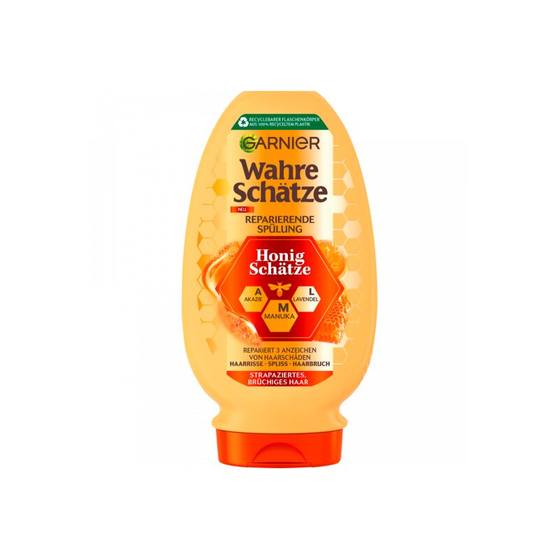 Garnier Wahre Schätze Spülung Honig Schätze für strapaziertes und brüchiges Haar 200ml foodpipe [Lebensmittel-Lieferservice Rostock]