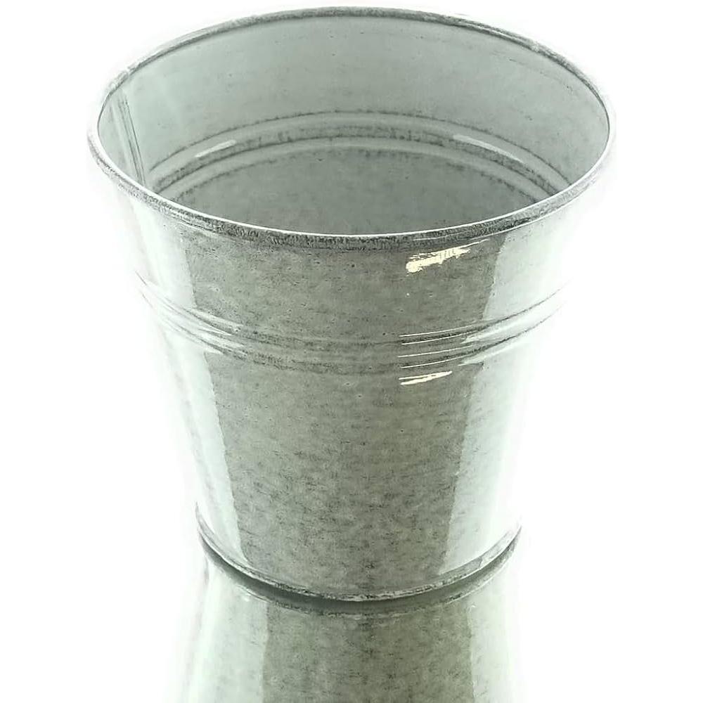 Gasper Metall Übertopf Botanico grau 14cm foodpipe [Lebensmittel-Lieferservice Rostock]