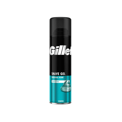 Gillette Sensitive Basis Rasiergel 200ml foodpipe [Lebensmittel-Lieferservice Rostock]