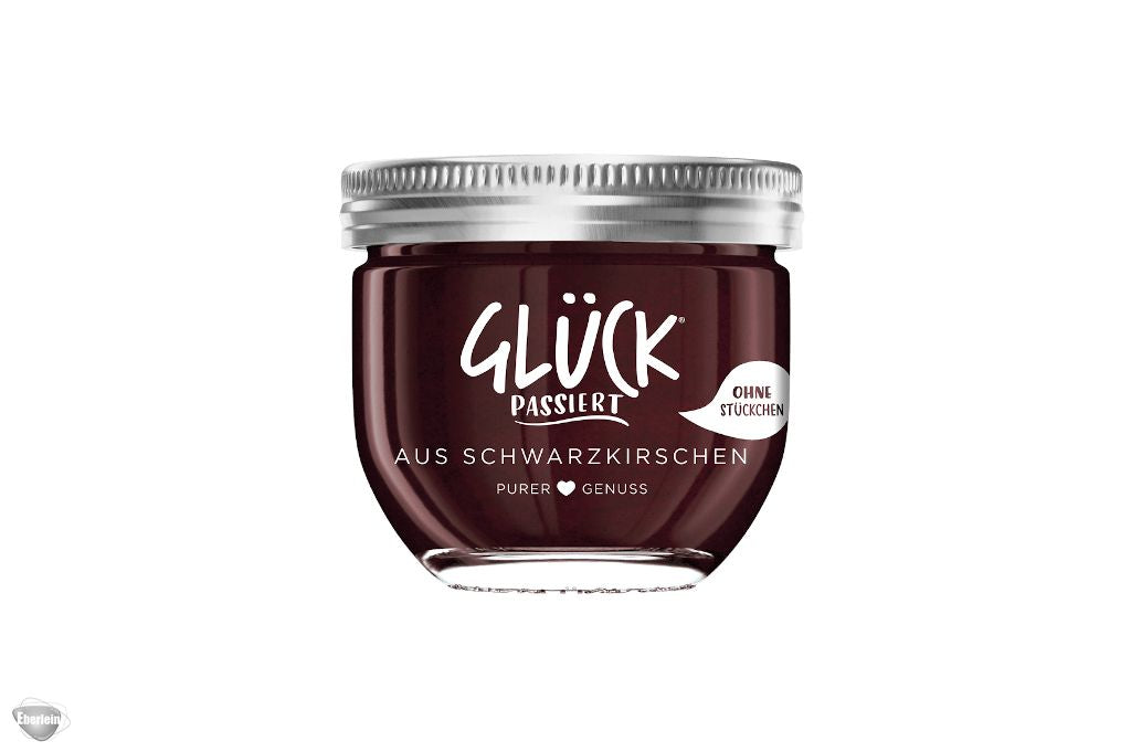 Glück Passiert Fruchtaufstrich Schwarzkirsche 230g foodpipe [Lebensmittel-Lieferservice Rostock]
