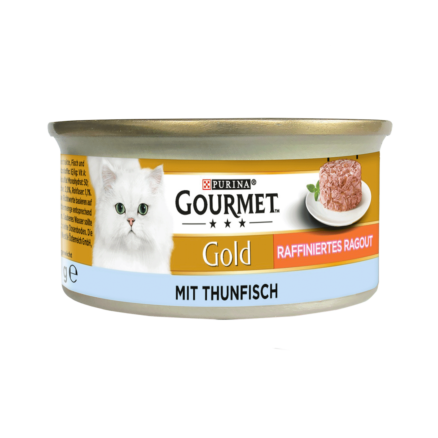 Gourmet Gold Ragout Raffinesse Thunfisch Katzennassnahrung 85g foodpipe [Lebensmittel-Lieferservice Rostock]