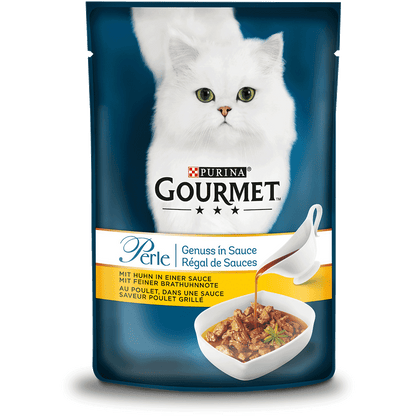 Gourmet Perle Genuss in Sauce mit Huhn 85g foodpipe [Lebensmittel-Lieferservice Rostock]