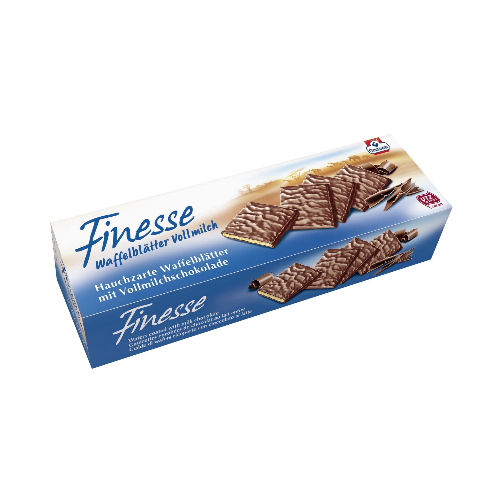 Grabower Finesse Waffelblätter Vollmilch 100g foodpipe [Lebensmittel-Lieferservice Rostock]
