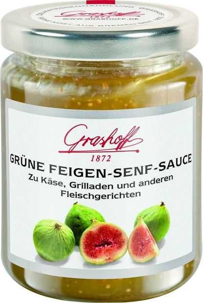 Grashoff Feigen-Senfsauce grün 200ml foodpipe [Lebensmittel-Lieferservice Rostock]