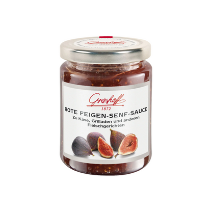 Grashoff Feigen-Senfsauce rot 200ml foodpipe [Lebensmittel-Lieferservice Rostock]