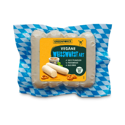 Greenforce Frische Weißwurst vegan 4x50g foodpipe [Lebensmittel-Lieferservice Rostock]