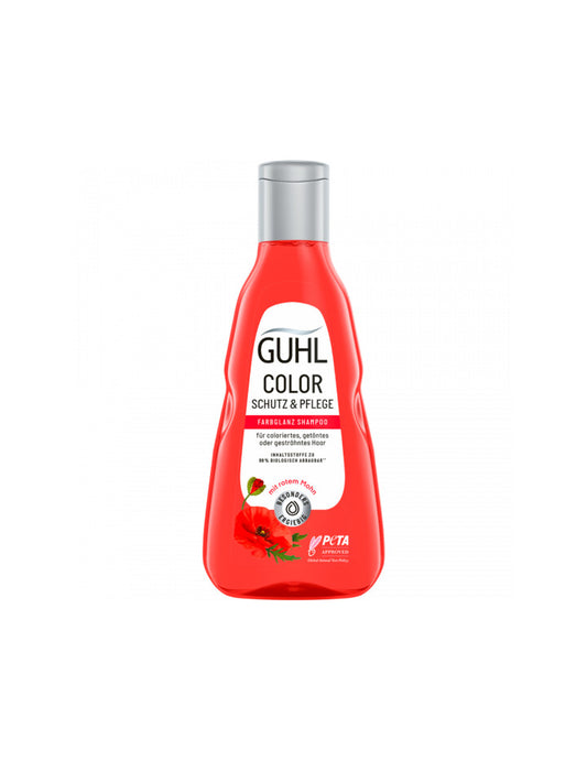 Guhl Farbglanz Shampoo Color Schutz&Pflege für coloriertes,getöntes oder gesträhntes Haar 250ml foodpipe [Lebensmittel-Lieferservice Rostock]