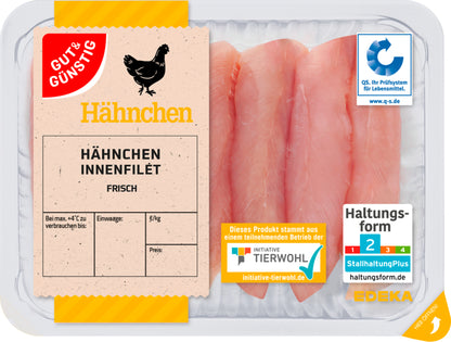 Gut&Günstig Hähnchen-Innenfilet 400g foodpipe [Lebensmittel-Lieferservice Rostock]