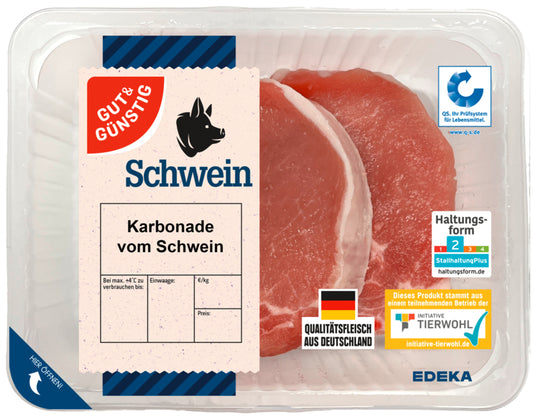 Gut&Günstig Karbonade 350g QS foodpipe [Lebensmittel-Lieferservice Rostock]