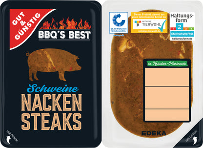 Gut&Günstig Nackensteak Kräuter 600g QS foodpipe Rostock [Lebensmittel-Lieferservice Rostock]